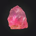 Pink Crystalline Stone And Natural Wood Texture With Rough Surface