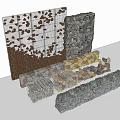 Natural Stone and Wood Decorative Materials with Various Textures and Designs