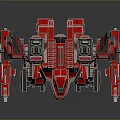 Red Armored Mechanical Robot Featuring Futuristic Sci Fi Design And Detailed Mechanical Arms