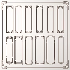 New Chinese lines carved 3d model