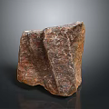 Natural Stone and Wood Craft Piece with Rustic Texture and Organic Design