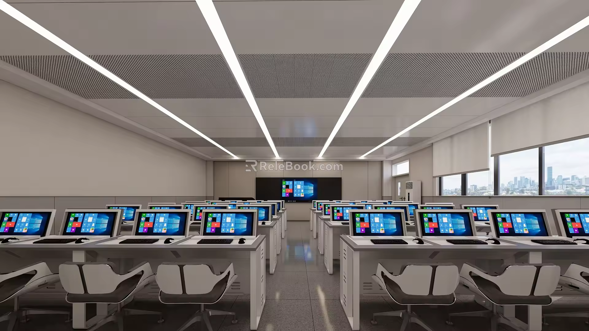 Computer Information Classroom 3d model