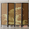 New Chinese Style Screen Partition 3d model