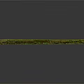 Wooden Stone Decorative Strip Featuring Natural Moss Covered Surface And Rustic Texture