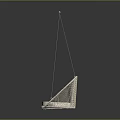 Elegant White Rattan Hanging Chair Furniture With Soft Comfortable Cushion Design