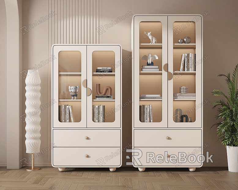 Modern Bookcase Cream Locker Bookcase model