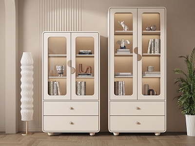 Modern Bookcase Cream Locker Bookcase model