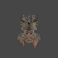 Creative Crab Inspired Tank With Number 8 Cannons And Projectile Design