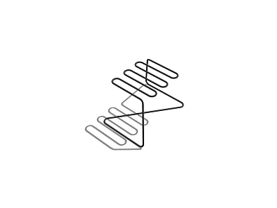 Modern Single Chair With Geometric Structure And Sleek Lines Design 3d model