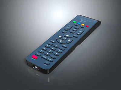 Television Remote Control With Colorful Buttons And Easy To Use Functions For Smart TV 3d model
