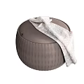 Lazy Sofa Chair Sofa Stool Blanket Round Sofa Shoe Stool 3d model