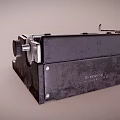 retro typewriter 3d model