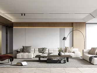 modern living room 3d model
