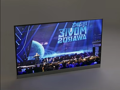 TV Showcasing The 8th Siyom 2024AW Live Event With Stage Audience 3d model
