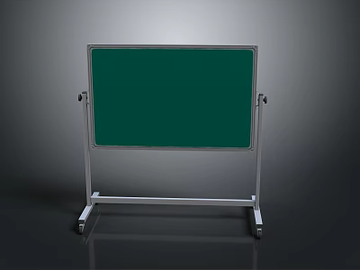 Portable Green Board Hanger With Metal Stand For Display And Writing 3d model