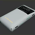 Silver Electronic Radio With Display Screen Mesh Speaker And Control Buttons 3d model