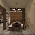 Elegant Beauty Hair Salon Interior Design With Stylish Chairs And Wooden Reception Desk