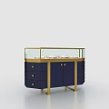 Elegant Modern Jewelry Display Cabinet With Glass Showcase Drawers And Cabinets