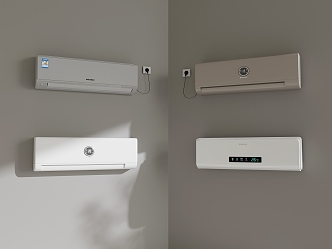 Modern wall-mounted air conditioner 3d model