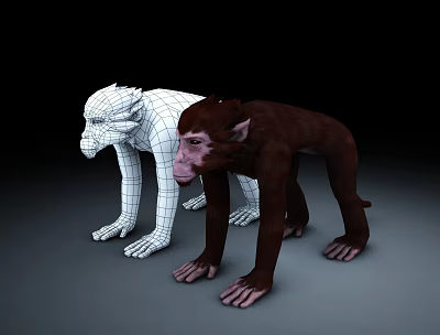 modern orangutan 3d model modern orangutan 3d model