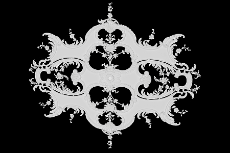 European-style carved top flower 3d model