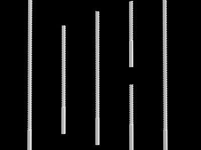 Hardware Tools Metal Files With Different Lengths And Stainless Steel Design 3d model