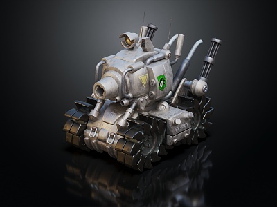 modern tank sci-fi vehicle sci-fi chariot sci-fi tank 3d model