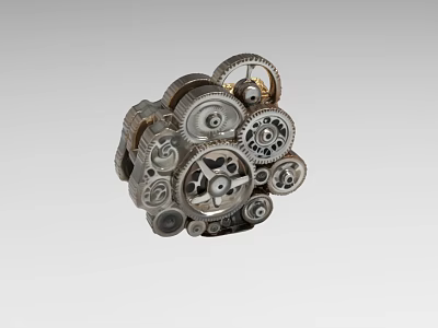 Industrial Equipment Mechanical Gear Assembly With Precision Components And Structure 3d model