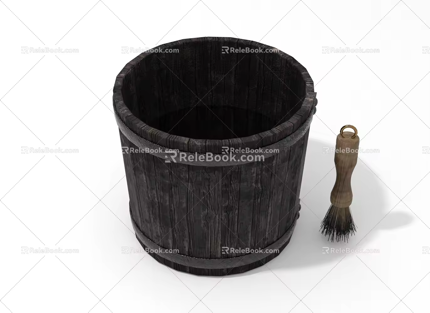 modern ink bucket 3d model