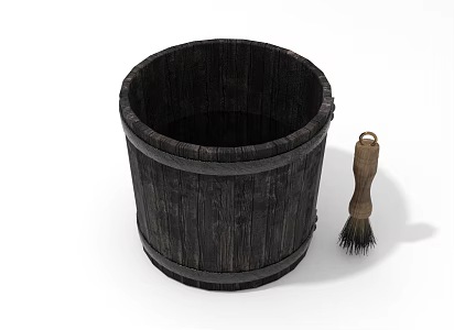 modern ink bucket 3d model