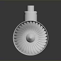 Modern Silver Metallic Lighting Fixture Combination With Blade Shaped Cylindrical Design And Reflective Surface