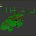 Military Truck With Multi Antenna Structure On Roof For Communication