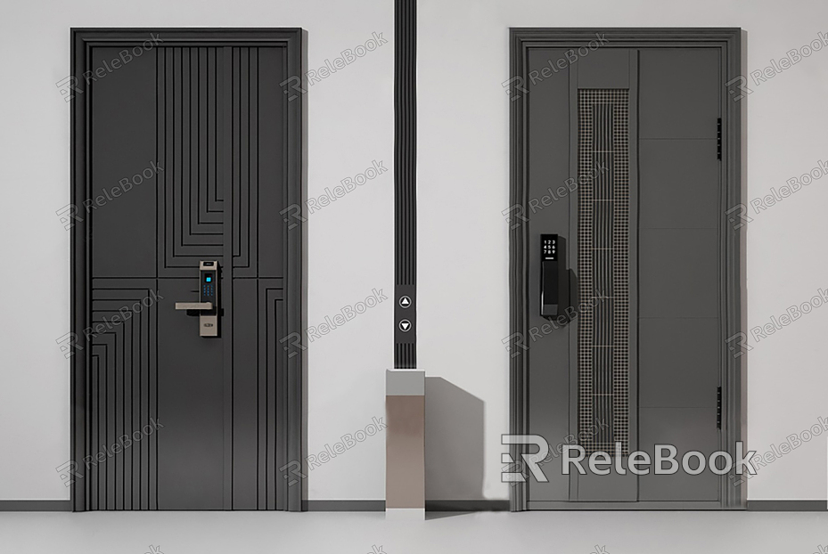 Modern security door entry door model