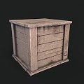 Rustic Wooden Crate With Solid Planks For Home Storage And Organization