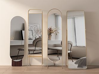 modern mirror floor mirror 3d model