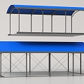 Workshop Structure Steel Structure Car Shed Steel Structure Workshop Steel Structure Warehouse 3d model