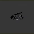 Batman Armored Video Game Movie Character With Detailed Muscular Suit And Cape