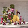 984LP Nanyang wind small scenery design wedding sketch master and design material effect diagram with production documents 3d model