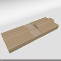 Modular Sectional Sofa Cardboard Components Showing Multi Seat Structure Design