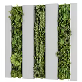 Living Plant Wall Vertical Design With Diverse Green Plants For Indoor Decoration