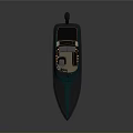 Sleek ThunderCat Speedboat In Blue Black With Streamlined Design And Seats
