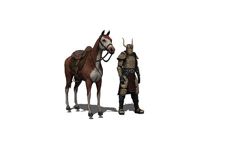 Modern Game Role Game Warrior Samurai 3d model