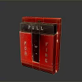 Red Fire Alarm Pull Station With FOB Label And Emergency Handle