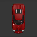 Red Sports Car With Sleek Aerodynamic Design And Shiny Alloy Wheels