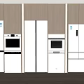 Refrigerator Oven Direct Drinking Machine Integrated Embedded Refrigerator Dishwasher 3d model
