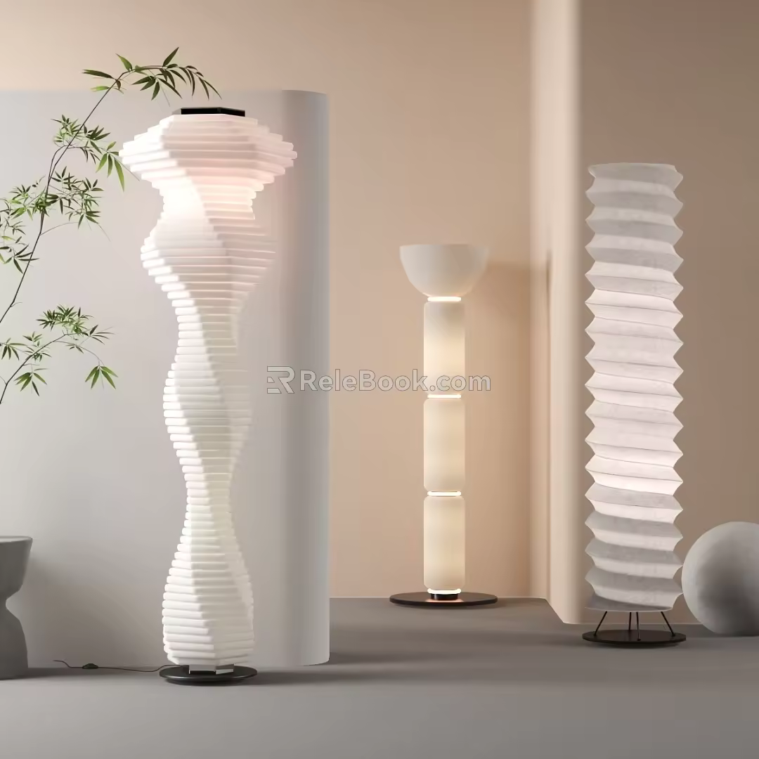 Modern floor lamp 3d model