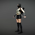 Ariana B2 T-Shape Model Beauty Game Character 3d model