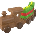 Train toys 3d model