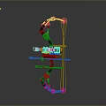 Crossbow Mechanical Crossbow Shift Bow and Arrow Shoot Far Equipment Weapons High-tech Crossbow 3d model