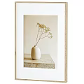 Two Framed Decorative Wall Art With Wooden Frames Dried Flowers And White Vase Pitcher